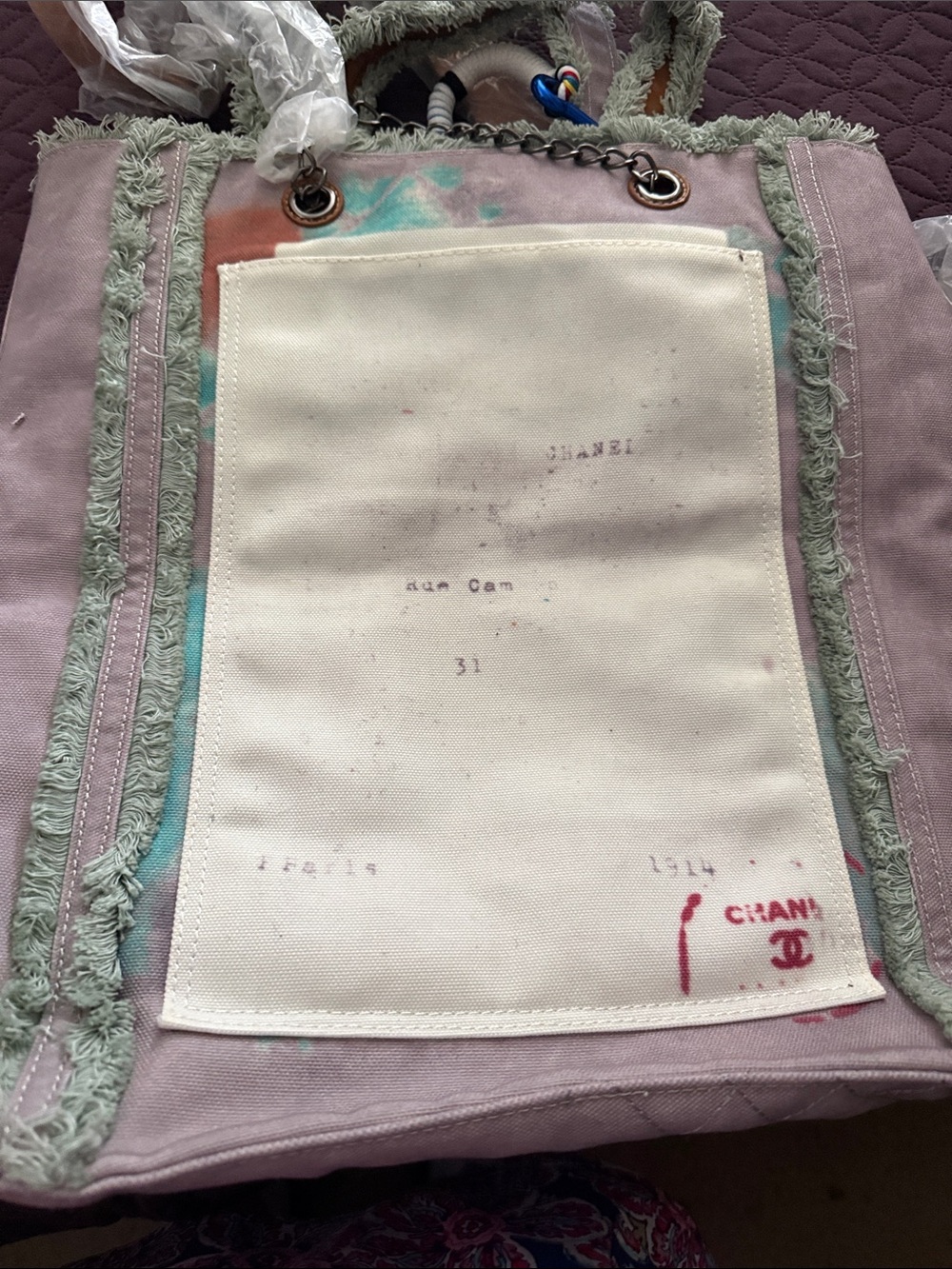 NWT Vintage Canvas Tote - Picture 5 of 7